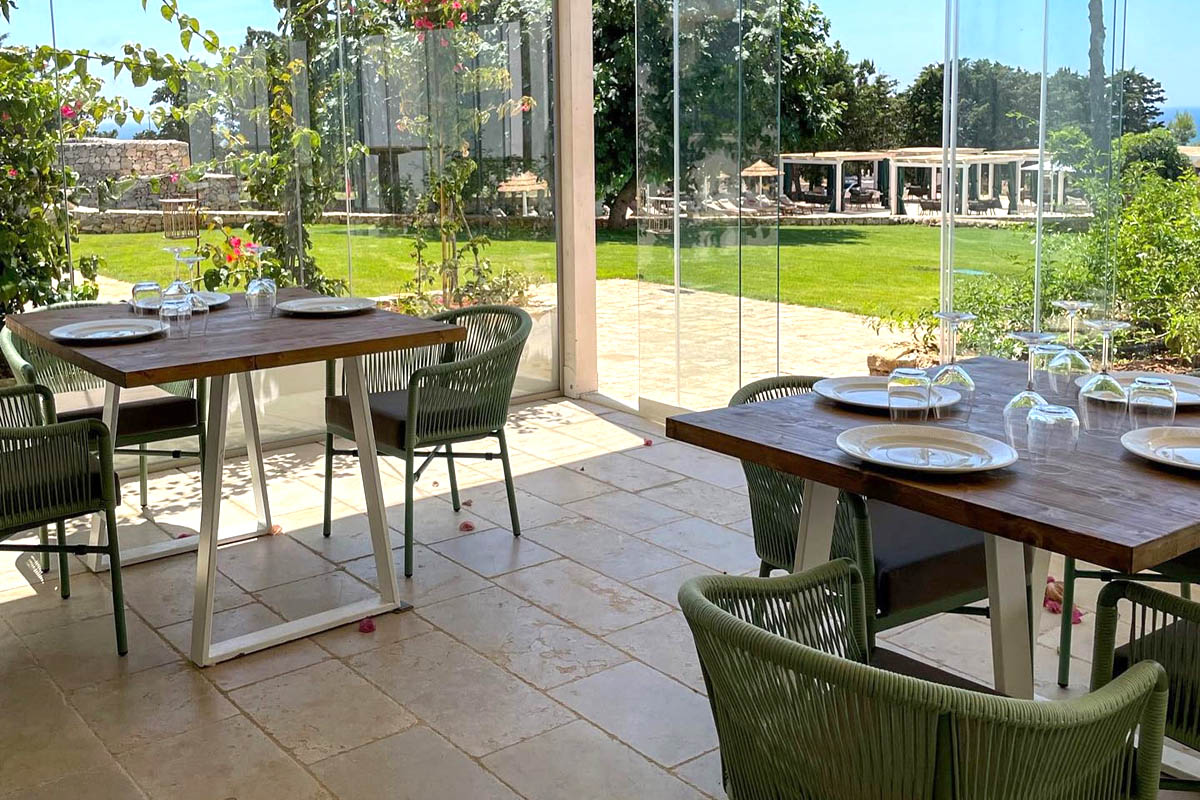 Ristorante vista giardino