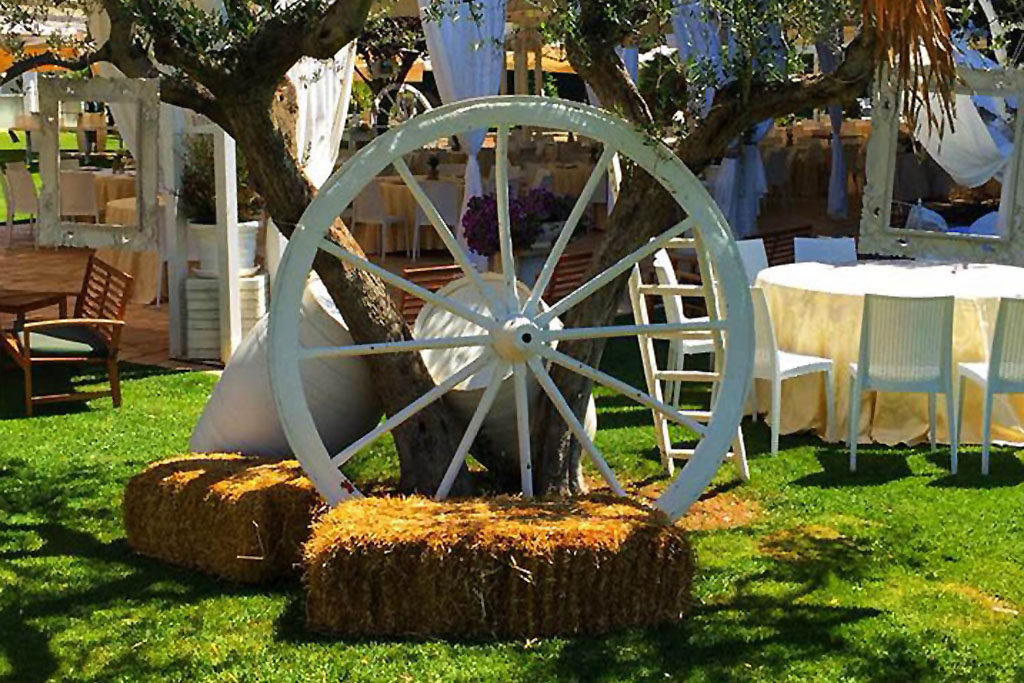 Masseria Bari allestimento sala ricevimenti
