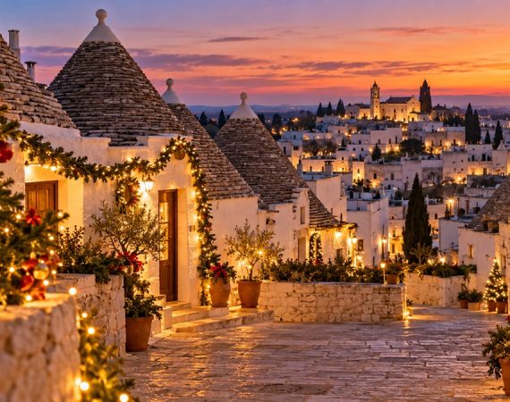 Natale e Capodanno in Puglia 2026/2027: dove soggiornare tra trulli, masserie e borghi illuminati